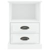Bedside Cabinet White 43x36x60 cm