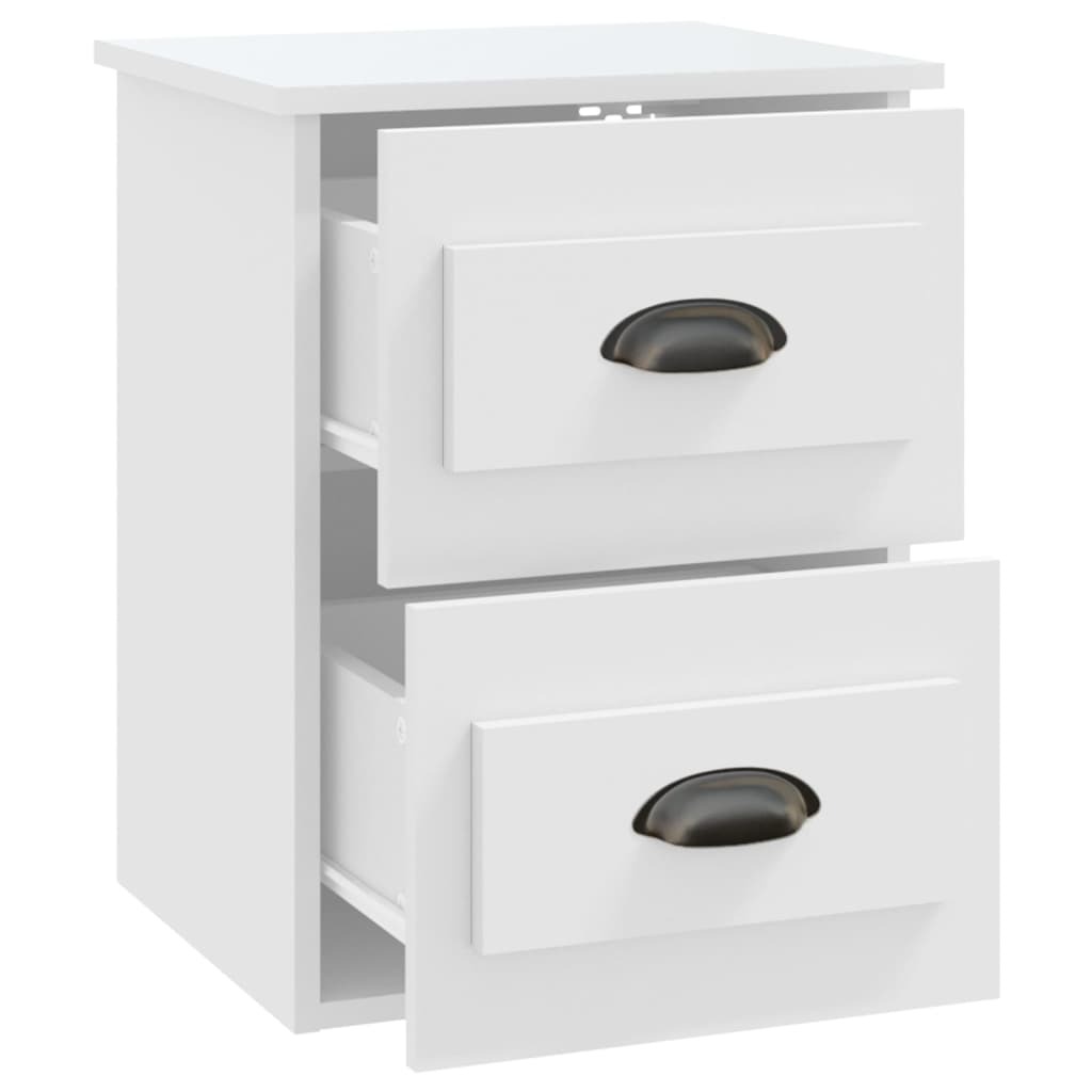 Wall-mounted Bedside Cabinet White 41.5x36x53cm