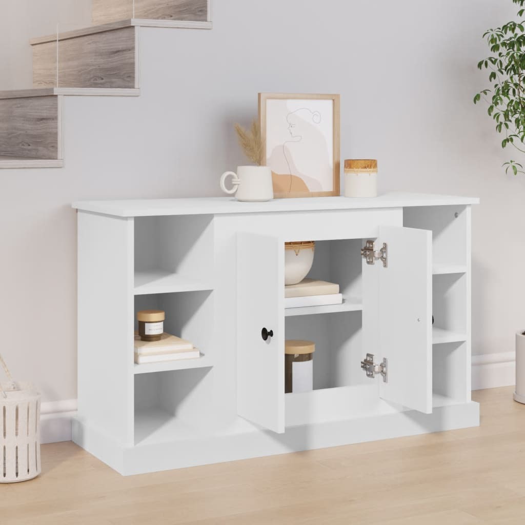 Sideboard White 100×35.5×60 cm Engineered Wood