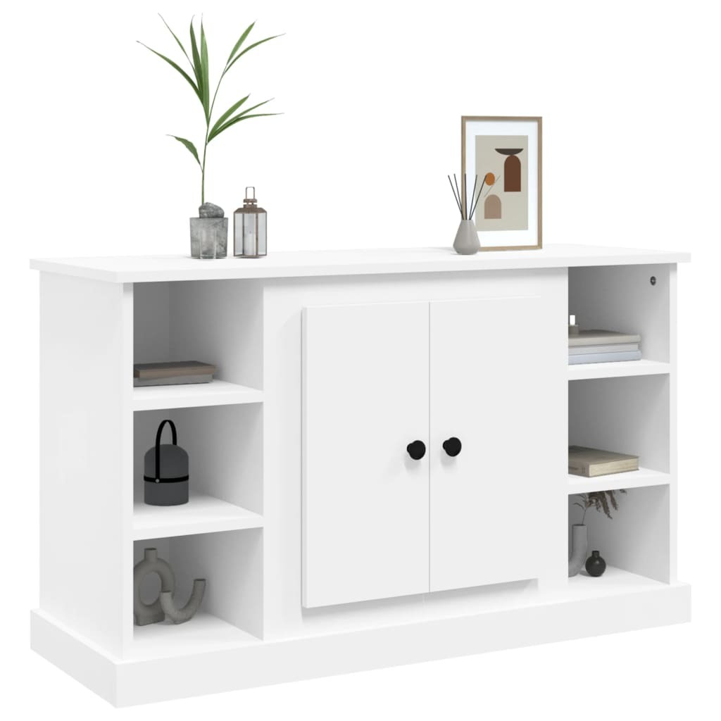 Sideboard White 100×35.5×60 cm Engineered Wood