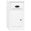 Side Cabinet with Drawer White 40x50x75 cm Engineered Wood