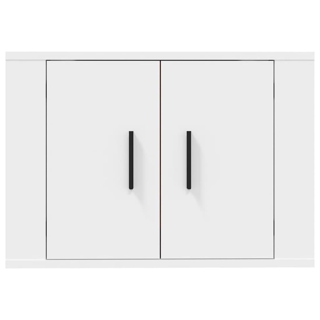 Hilliard Wall Mounted TV Cabinet White 57×34.5×40 cm