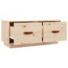 Quinta TV Cabinet 80x34x35 cm Solid Wood Pine