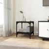 Elsmere TV Cabinet Black 40x33x41 cm Engineered Wood and Steel