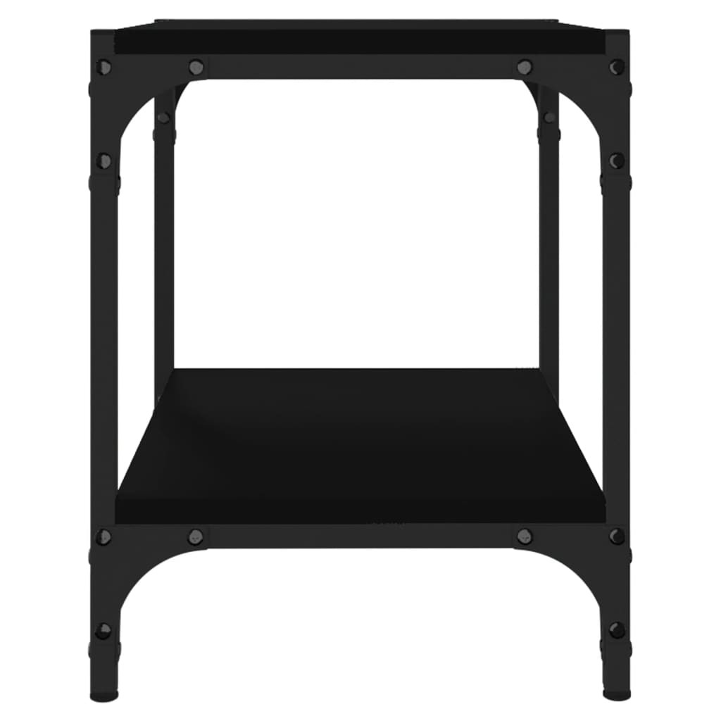 Elsmere TV Cabinet Black 40x33x41 cm Engineered Wood and Steel