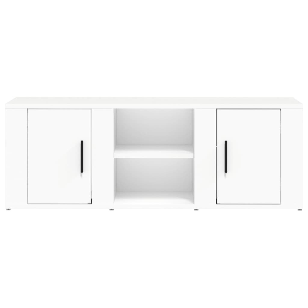 Bridgeport TV Cabinet White 100×31.5×35 cm Engineered Wood