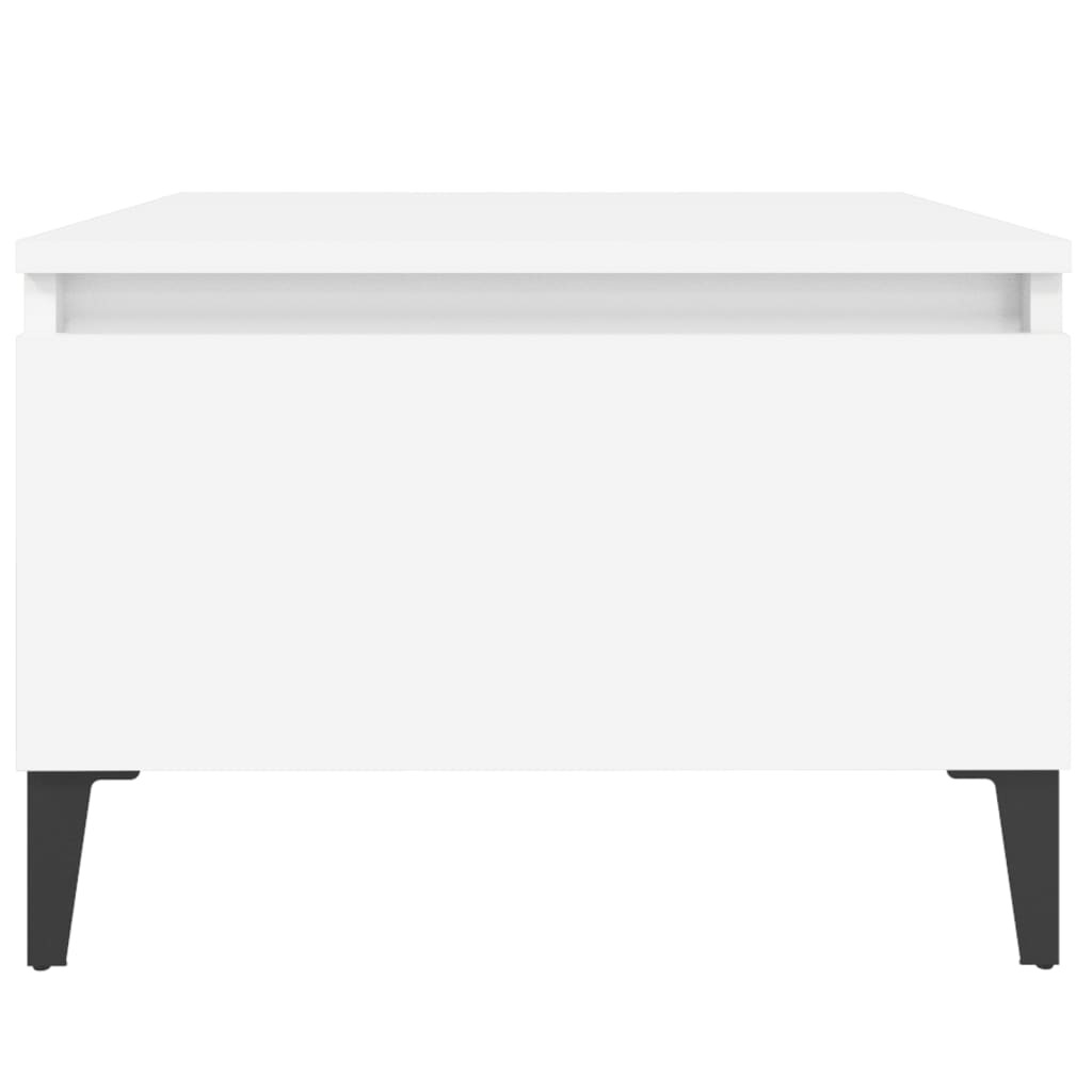 Uwchlan Side Table White 50x46x35 cm Engineered Wood