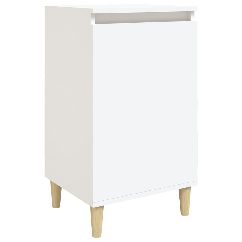 Bedside Cabinet White 40x35x70 cm Engineered Wood