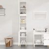 Bathroom Cabinet White 30x30x190 cm Engineered Wood