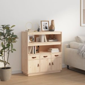 Highboard 100x40x108.5 cm Solid Wood Pine