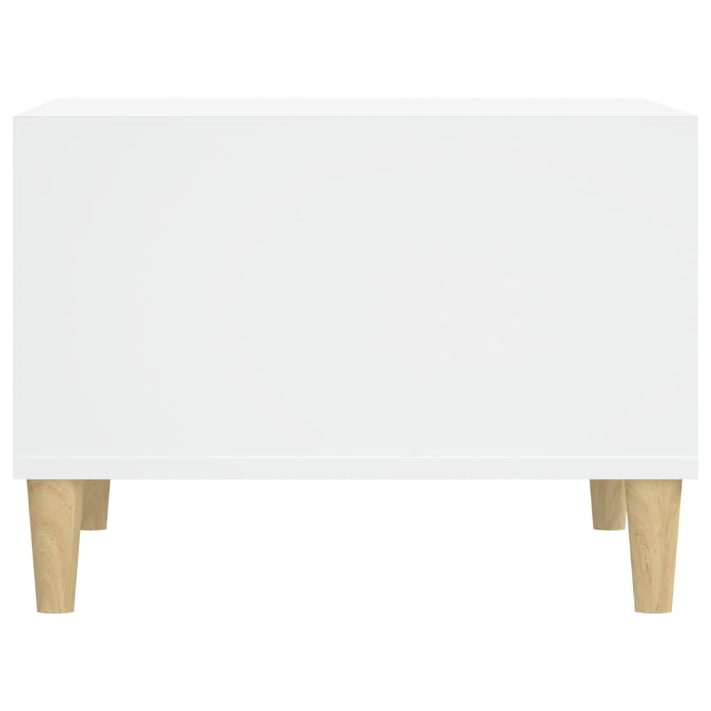 Coffee Table White 60x50x36.5 cm Engineered Wood