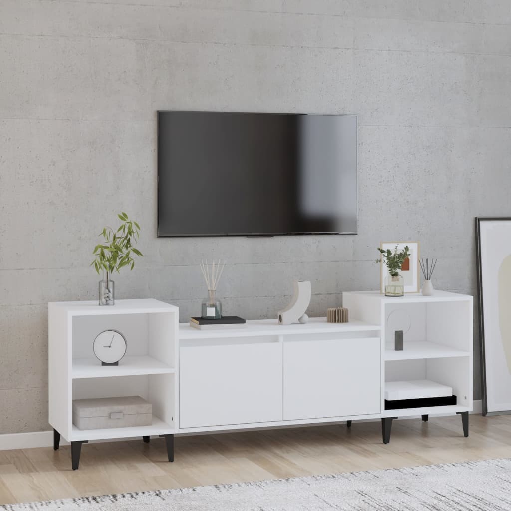 Denton TV Cabinet White 160x35x55 cm Engineered Wood