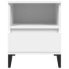 Clarksburg Bedside Cabinet White 40x35x50 cm