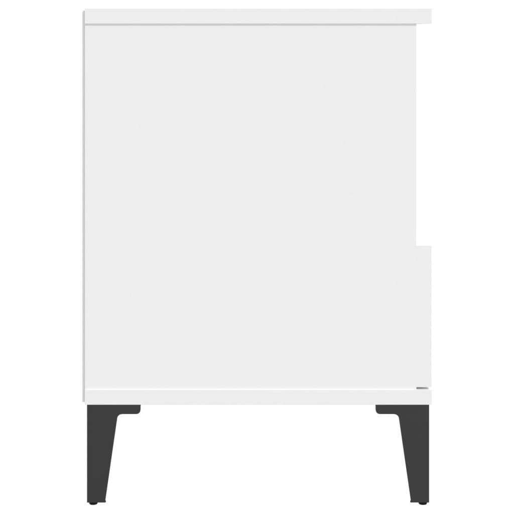 Clarksburg Bedside Cabinet White 40x35x50 cm