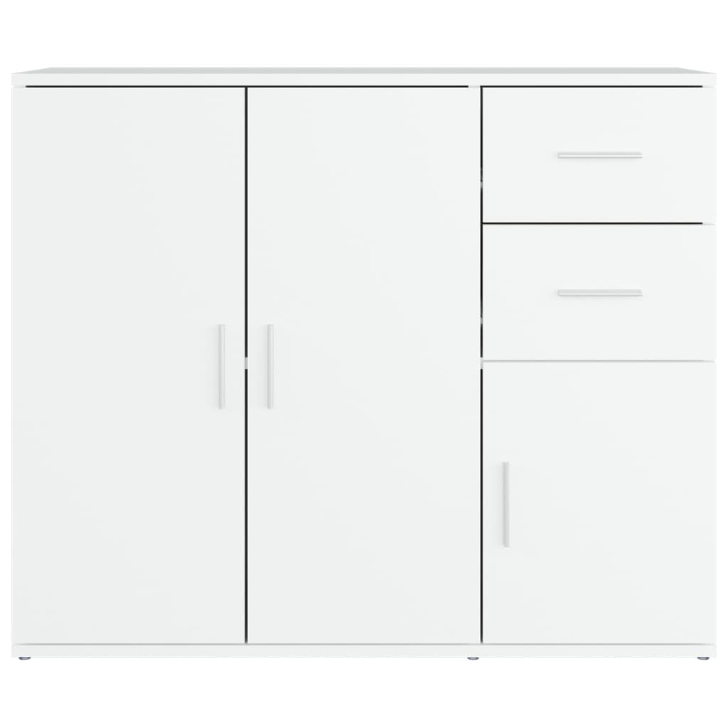 Sideboard White 91×29.5×75 cm Engineered Wood