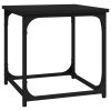 Carroll Side Table Black 40x40x40 cm Engineered Wood