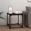 Carroll Side Table Black 40x40x40 cm Engineered Wood