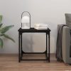 Carroll Side Table Black 40x40x40 cm Engineered Wood