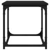 Carroll Side Table Black 40x40x40 cm Engineered Wood