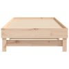 Pull-out Day Bed 2x(92×187) cm Solid Wood Pine