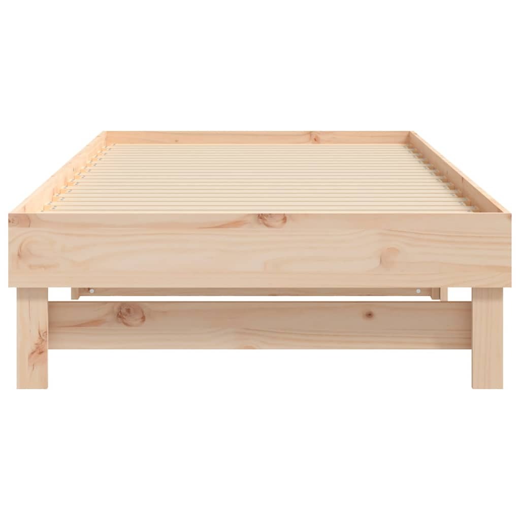 Pull-out Day Bed 2x(92×187) cm Solid Wood Pine