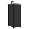 Bedside Cabinet Black 32x42x80 cm Engineered Wood