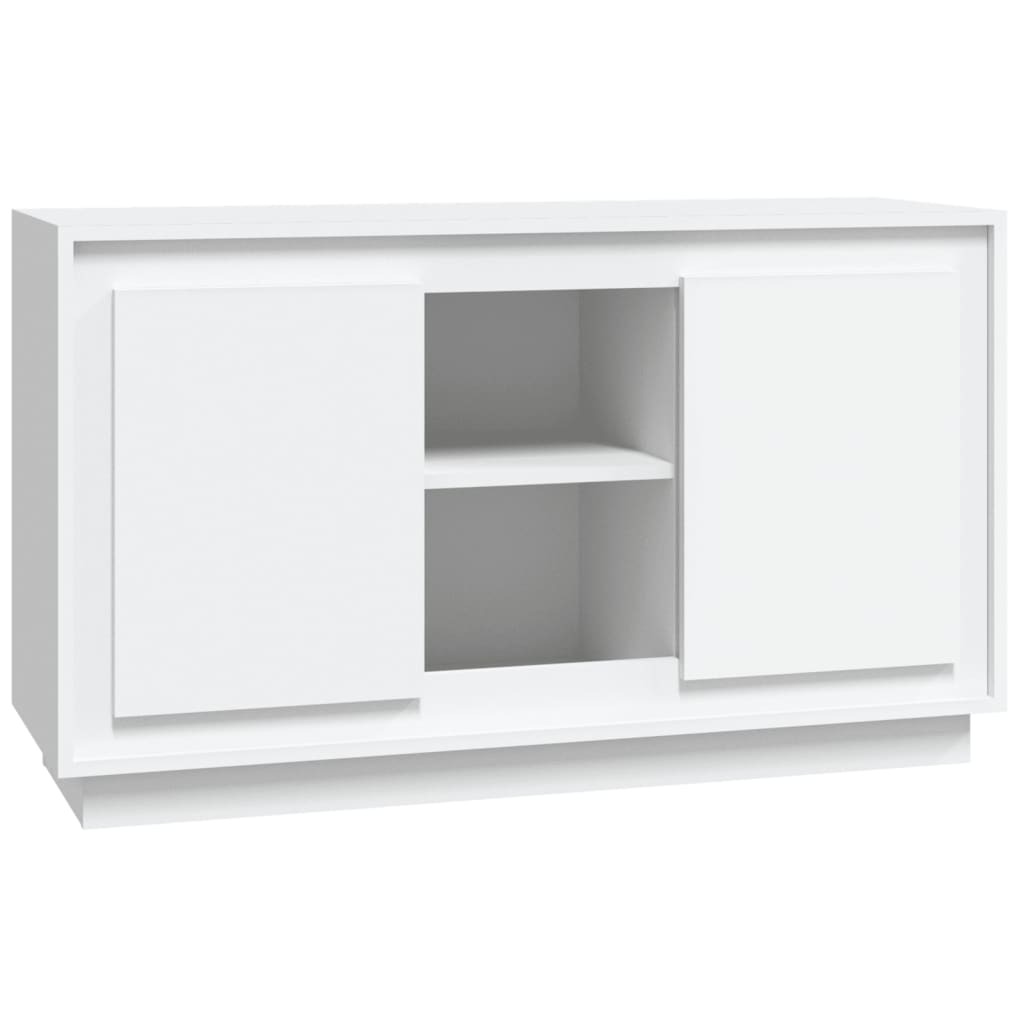 Sideboard White 102x35x60 cm Engineered Wood