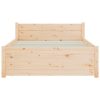 Bed Frame 92×187 cm Single Solid Wood
