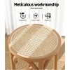 Bar Stools Wooden Stool Counter Chair Kitchen Barstools Rattan Seat