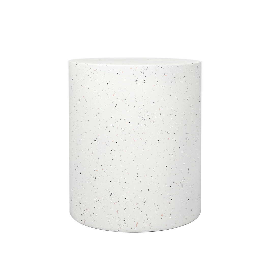 Waianae Side Table Terrazzo Round Side Table Magnesia Stone Concrete Stool