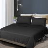 Bedspread Coverlet Set Quilted Comforter Soft Pillowcases King Dark Grey