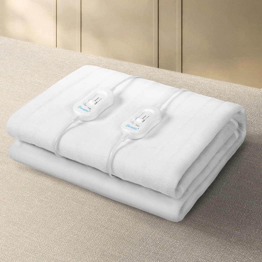 Electric Blanket Heated Fully Fitted Pad Washable Winter Warm Double