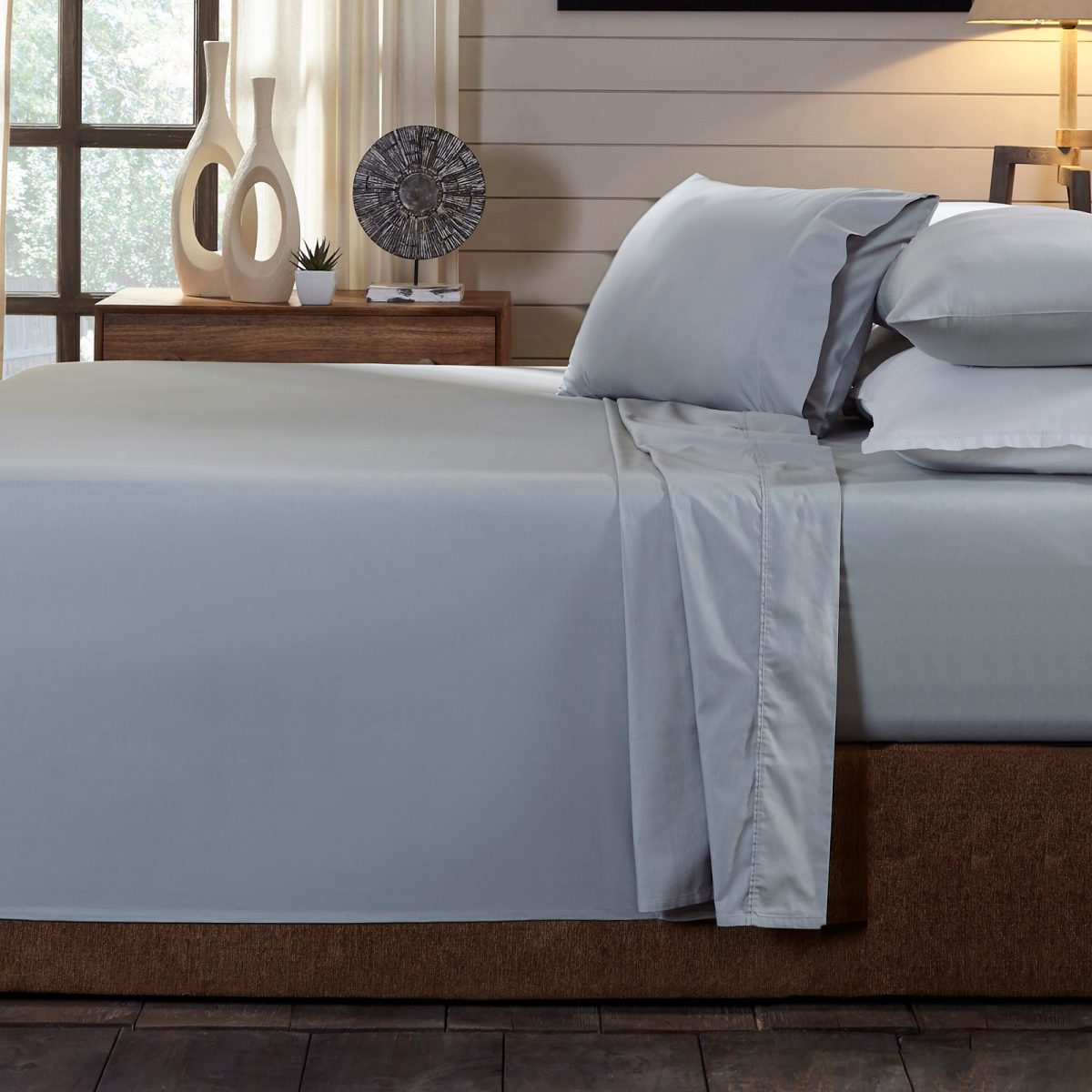 Royal Comfort 250TC Organic 100% Cotton Sheet Set 4 Piece Luxury Hotel Style – Queen – Blush