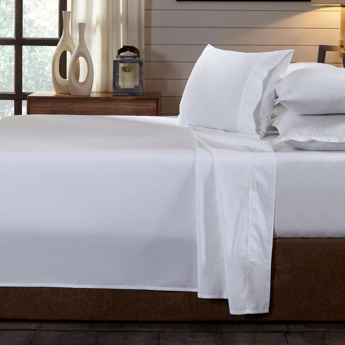 Royal Comfort 250TC Organic 100% Cotton Sheet Set 4 Piece Luxury Hotel Style – King – Graphite