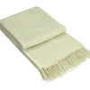 Kensington Throw – 10% Cashmere/ 90% Super Fine Merino Wool – Ivory