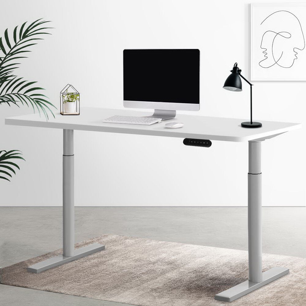 Electric Standing Desk Height Adjustable Sit Stand Desks Table Black