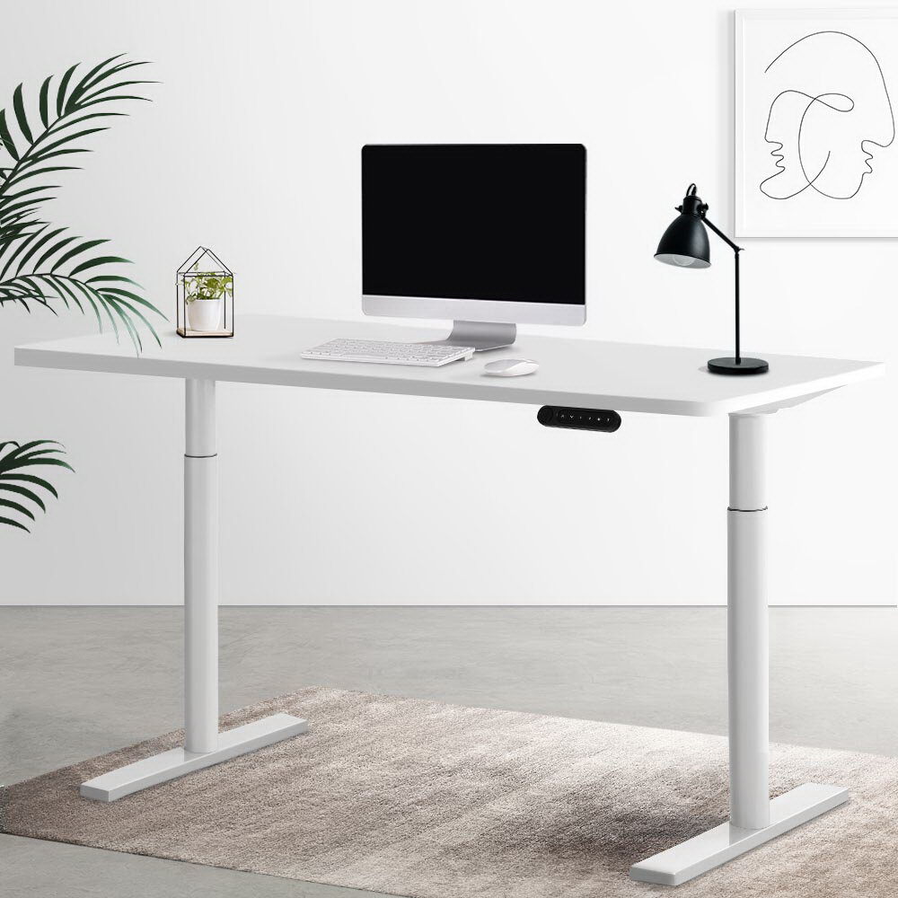 Electric Standing Desk Height Adjustable Sit Stand Desks Table Black