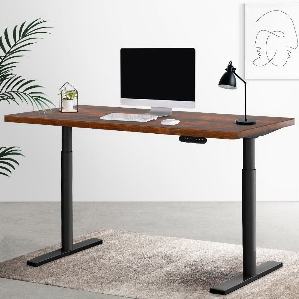 Electric Standing Desk Height Adjustable Sit Stand Desks Table Black