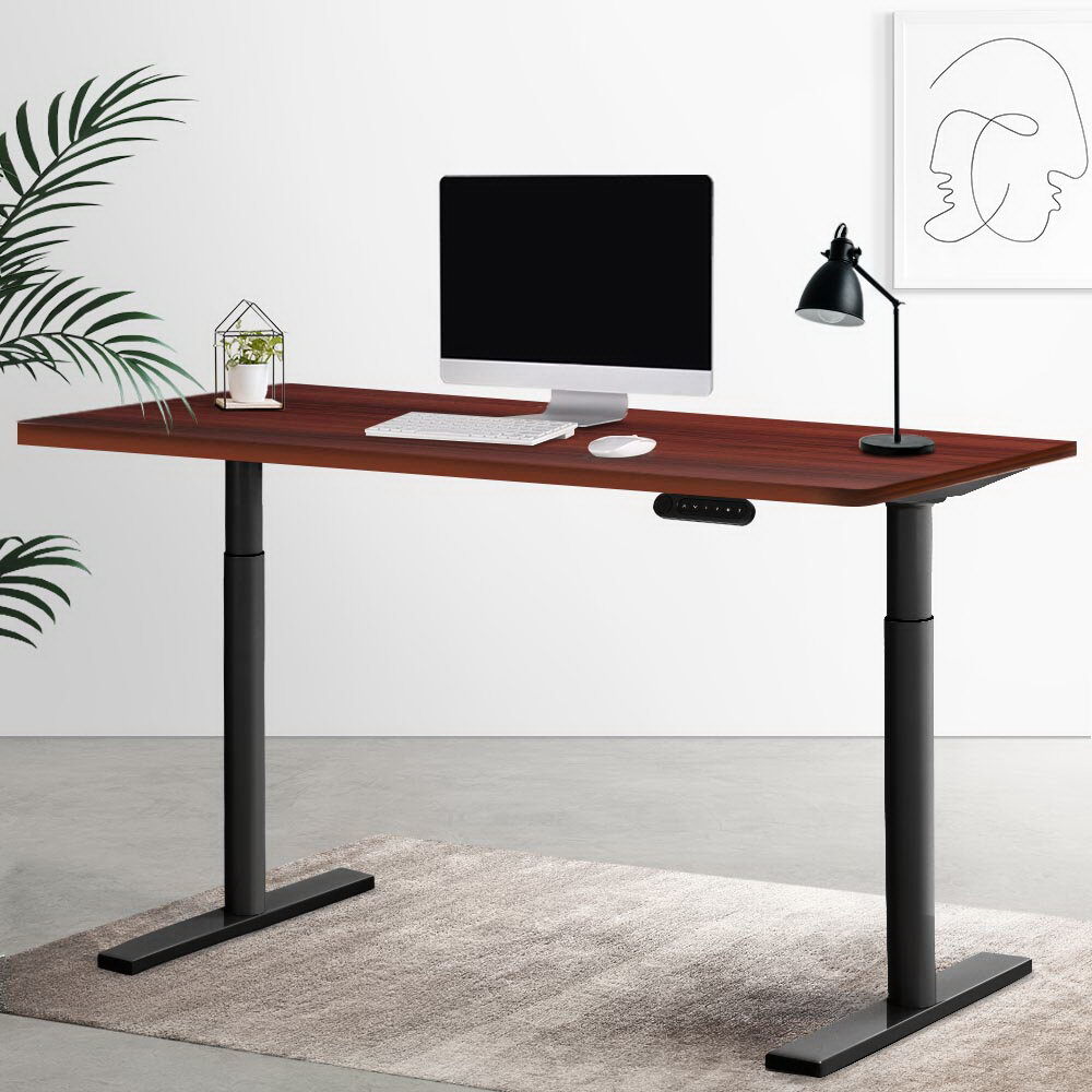 Electric Standing Desk Height Adjustable Sit Stand Desks Table Black