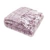 Rans Oslo Knitted Weave Throw 127x152cm – Barbie Doll