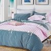 Pink Dots Double Size Bed Quilt/Doona/Duvet Doona Duvet Cover Set