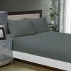 1000TC Ultra Soft Fitted Sheet & 2 Pillowcases Set – King Size Bed – White