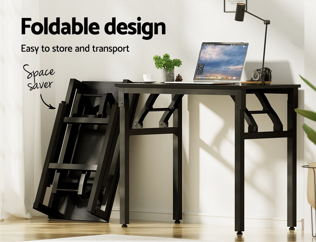 Computer Desk Laptop Table Bookshelf Desk Storage Rack Office Study Black