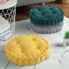 Yellow Round Cushion Soft Leaning Plush Backrest Throw Seat Pillow Home Office Decor