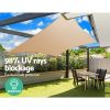 Sun Shade Sail Cloth Shadecloth Outdoor Canopy Square 280gsm 5x5m