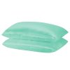 Royal Comfort Mulberry Soft Silk Hypoallergenic Pillowcase Twin Pack 51 x 76cm – Mint