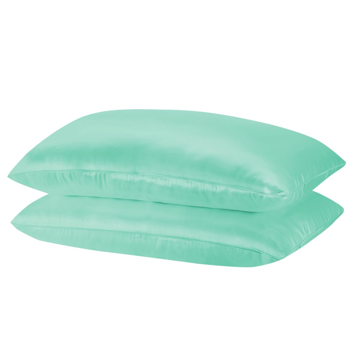 Royal Comfort Mulberry Soft Silk Hypoallergenic Pillowcase Twin Pack 51 x 76cm – Mint