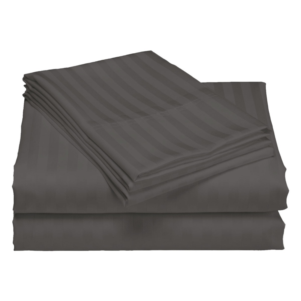 Royal Comfort 1200TC Quilt Cover Set Damask Cotton Blend Luxury Sateen Bedding – Queen – Charcoal Grey