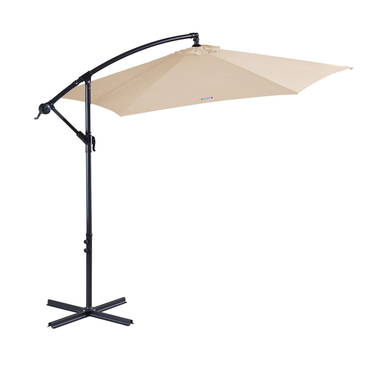 Milano 3M Outdoor Umbrella Cantilever With Protective Cover Patio Garden Shade – Beige