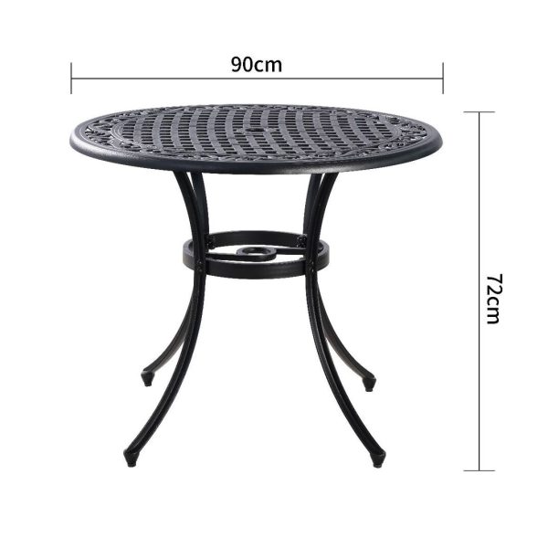 Marco Aluminium 90cm table